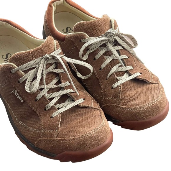 Simple Brand Sugar 9143 Womens 8 Brown Rust Suede Leather Shoes Sneaker - Picture 4 of 10